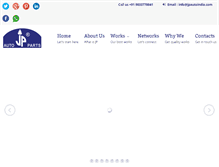 Tablet Screenshot of jpautoindia.com